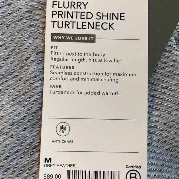 🆕 Athleta Flurry Blizzard Shine Turtleneck - Picture 5 of 5